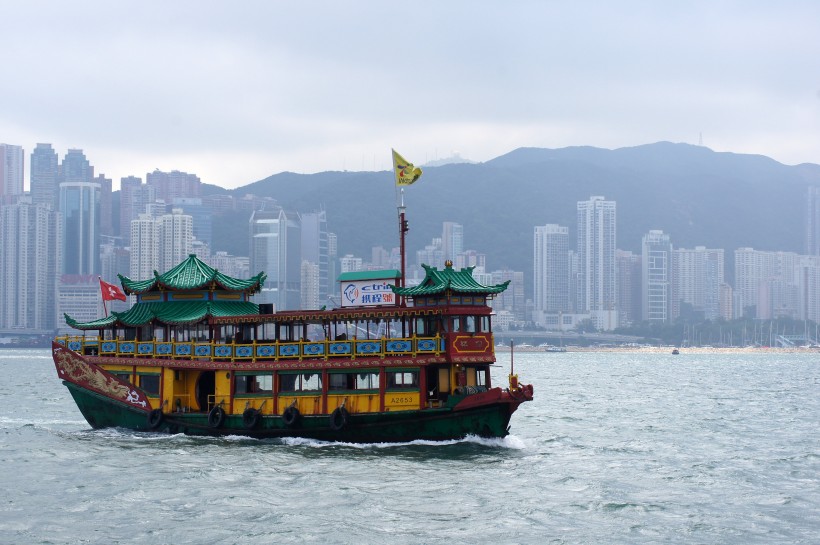 繁華熱鬧的香港風景圖片圖片