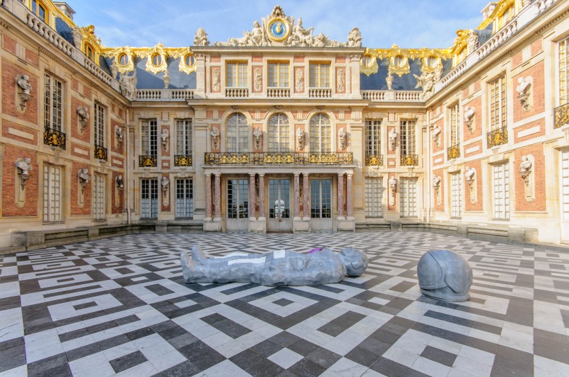 法國巴黎凡爾賽宮建築風景圖片