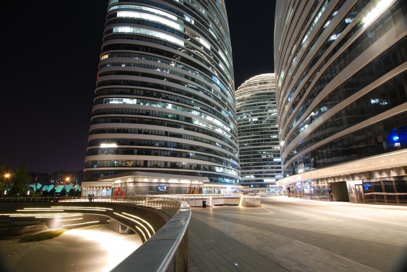 唯美璀璨的城市夜景風景圖片