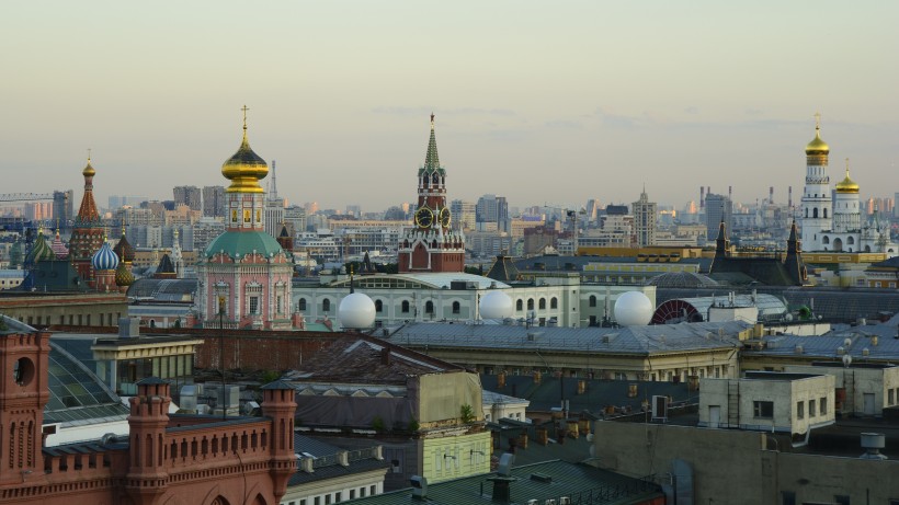 俄羅斯莫斯科克裡姆林宮建築風景圖片