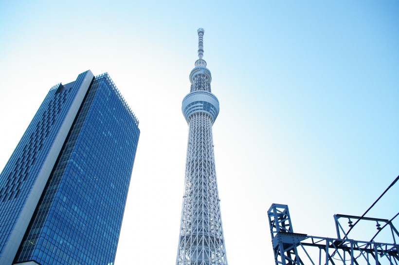 日本東京晴空塔建築風景圖片