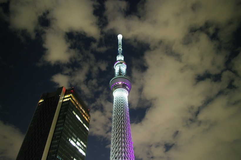 日本東京晴空塔建築風景圖片