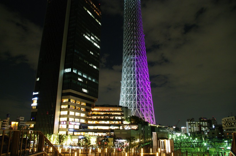 日本東京晴空塔建築風景圖片