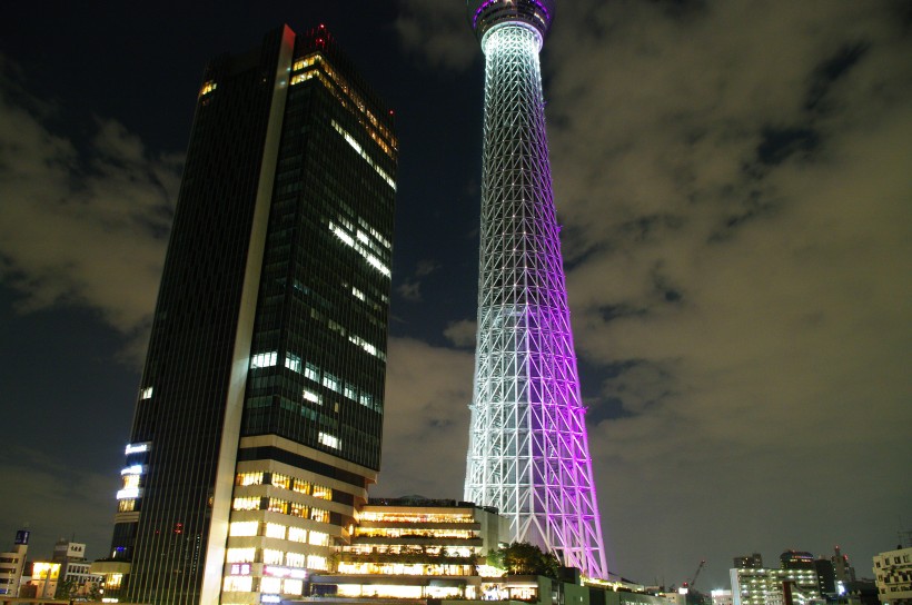 日本東京晴空塔建築風景圖片