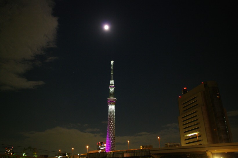 日本東京晴空塔建築風景圖片