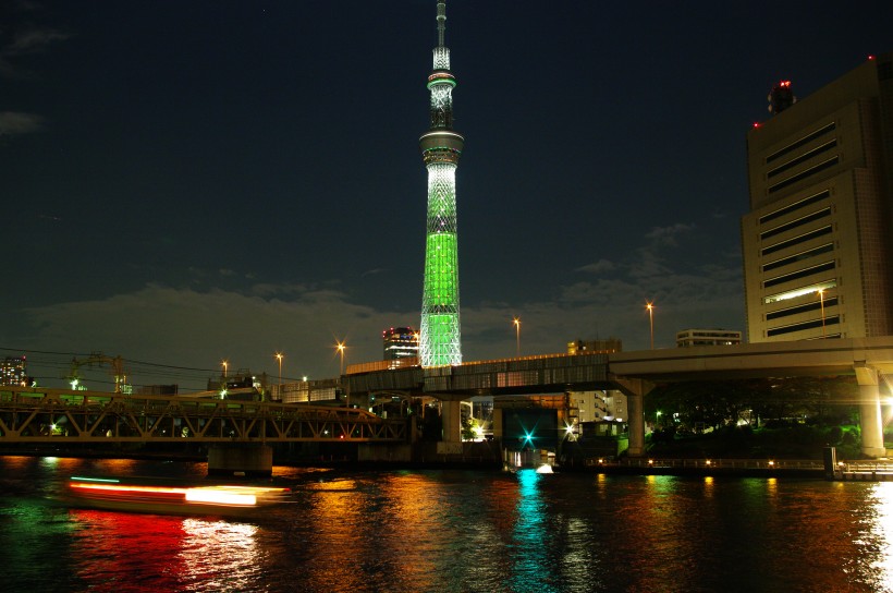 日本東京晴空塔建築風景圖片