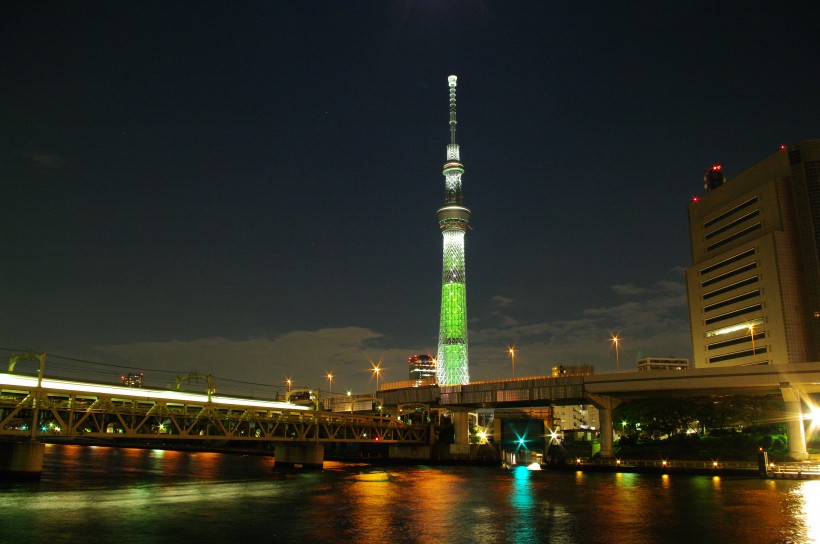 日本東京晴空塔建築風景圖片