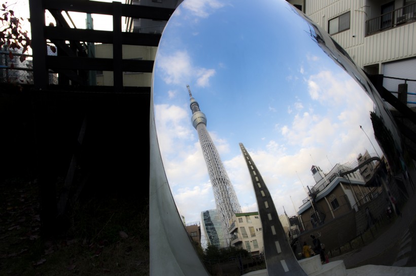 日本東京晴空塔建築風景圖片