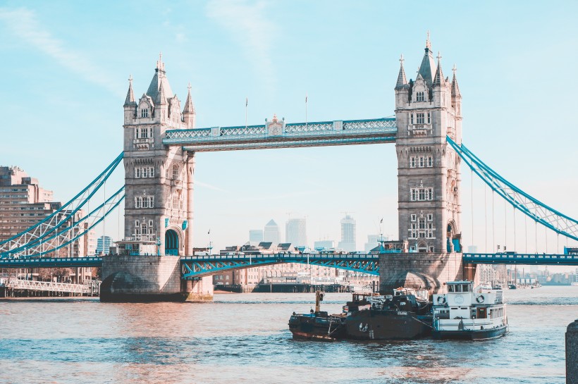 英國倫敦塔橋風景圖片
