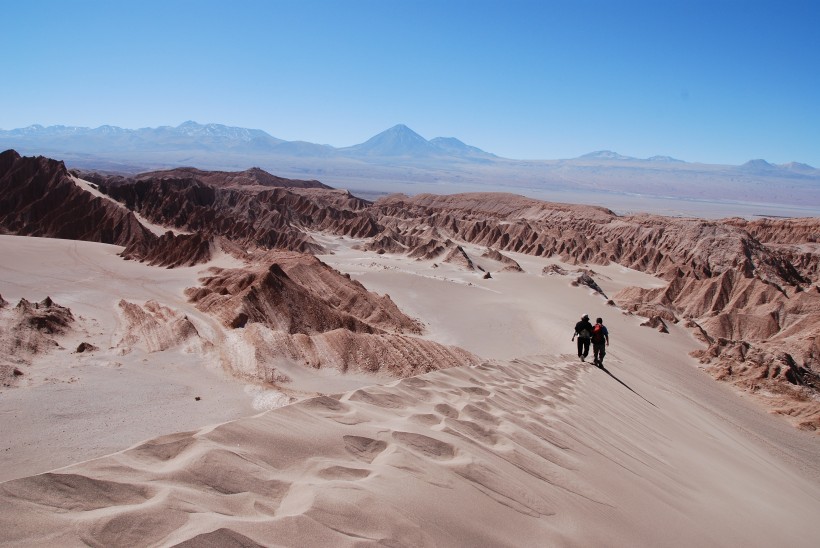 智利阿塔卡馬沙漠自然風景圖片