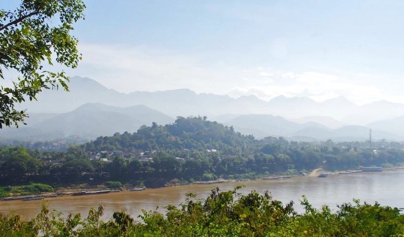 東南亞湄公河風景圖片