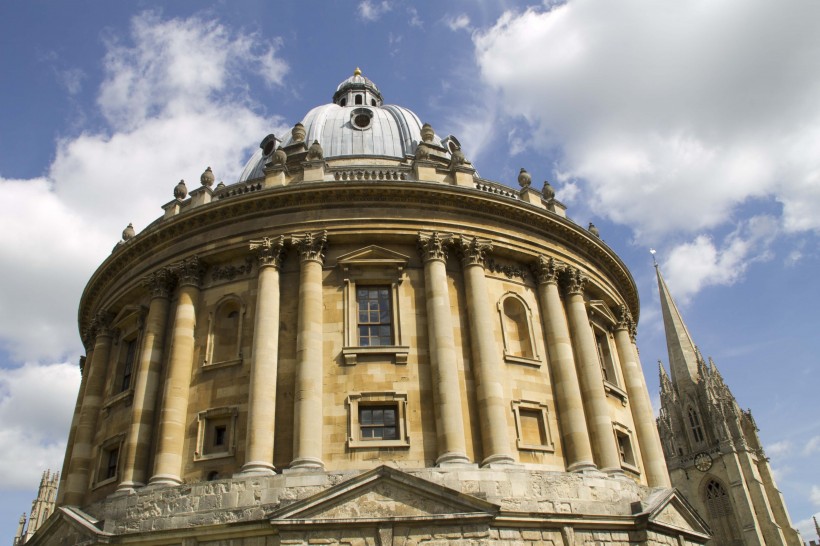 英國牛津大學建築風景圖片