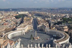 梵蒂岡廣場建築風景圖片