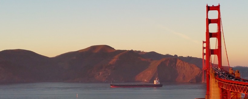 美國舊金山金門大橋建築風景圖片