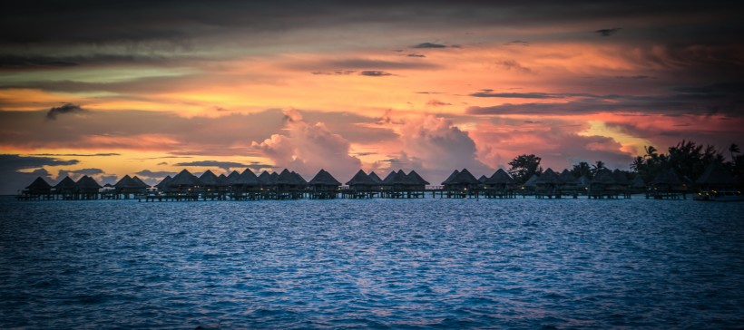 太平洋島上波利尼西亞風景圖片