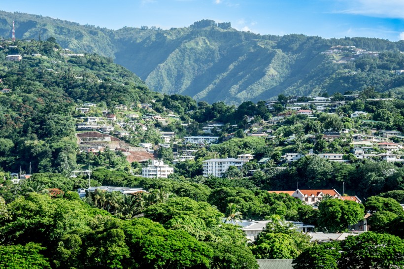 太平洋島上波利尼西亞風景圖片