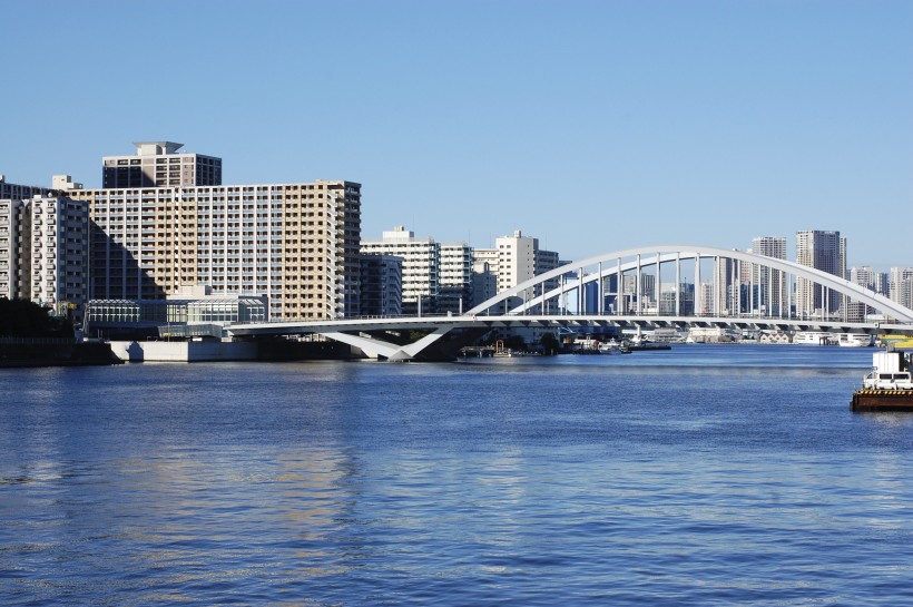 日本東京銀座建築風景圖片