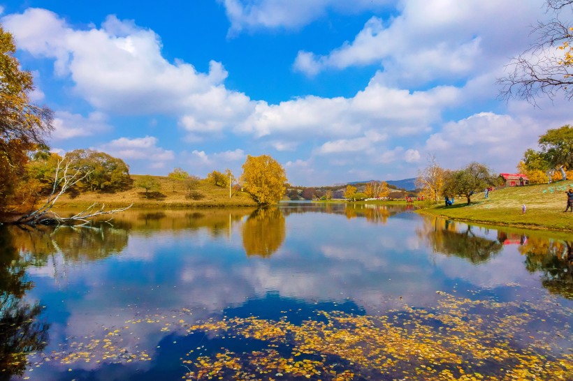 内蒙古烏蘭布統公主湖自然風景圖片