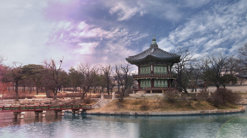 韓國景福宮人文風景圖片