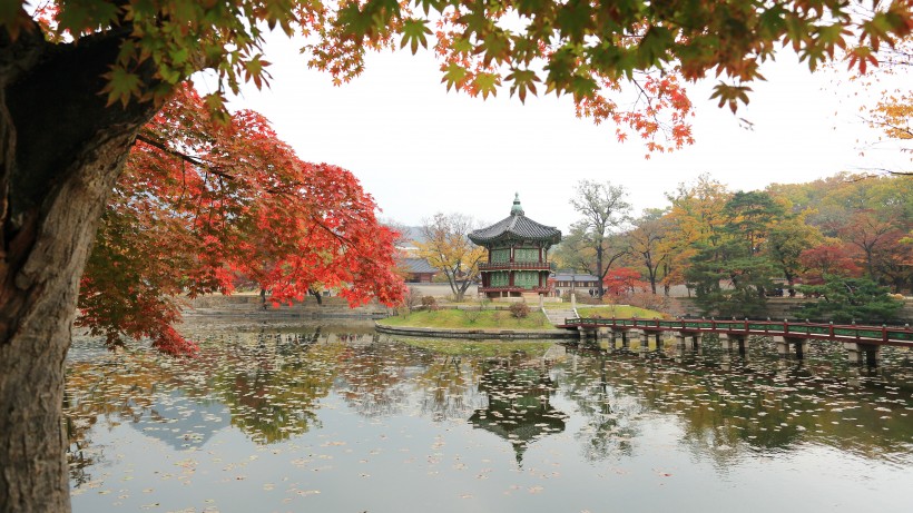 韓國景福宮人文風景圖片