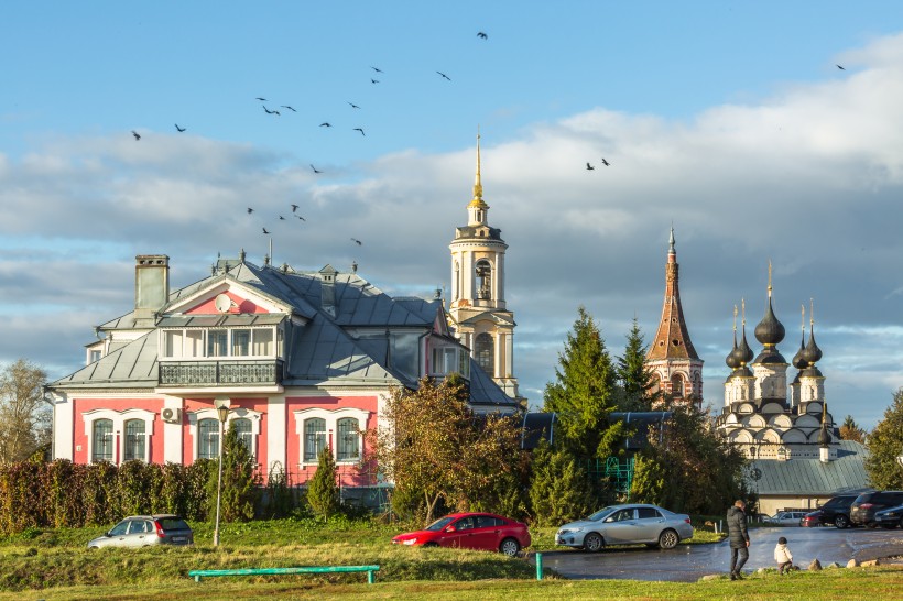 俄羅斯金環小鎮建築風景圖片