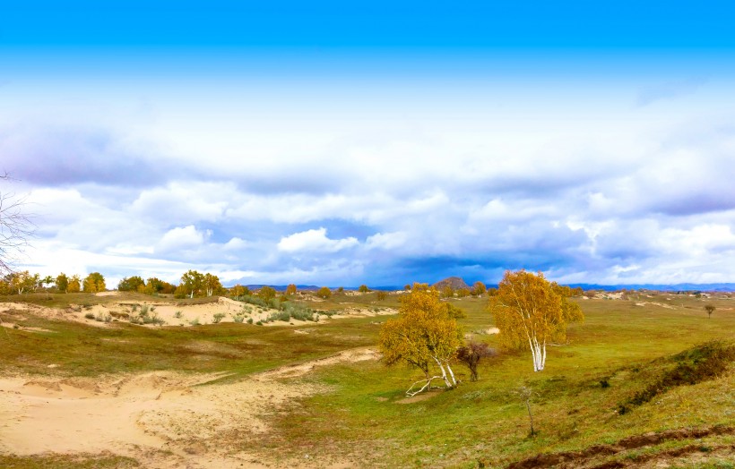 内蒙古自治區烏蘭布統秋季風景圖片