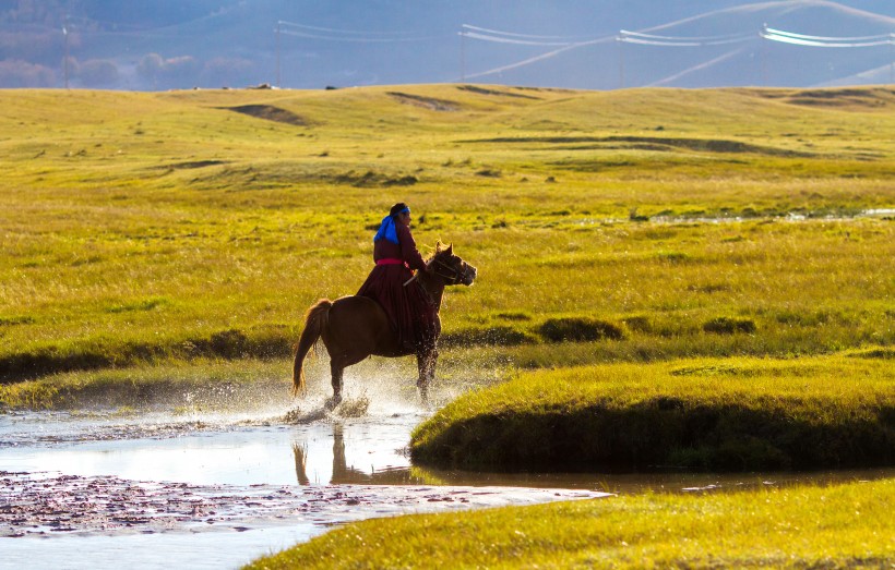 讓人震撼的内蒙古烏蘭布統唯美秋季自然風景圖片