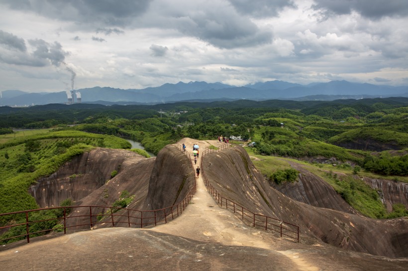 湖南高椅嶺丹霞地貌自然風景圖片