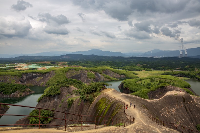 湖南高椅嶺丹霞地貌自然風景圖片