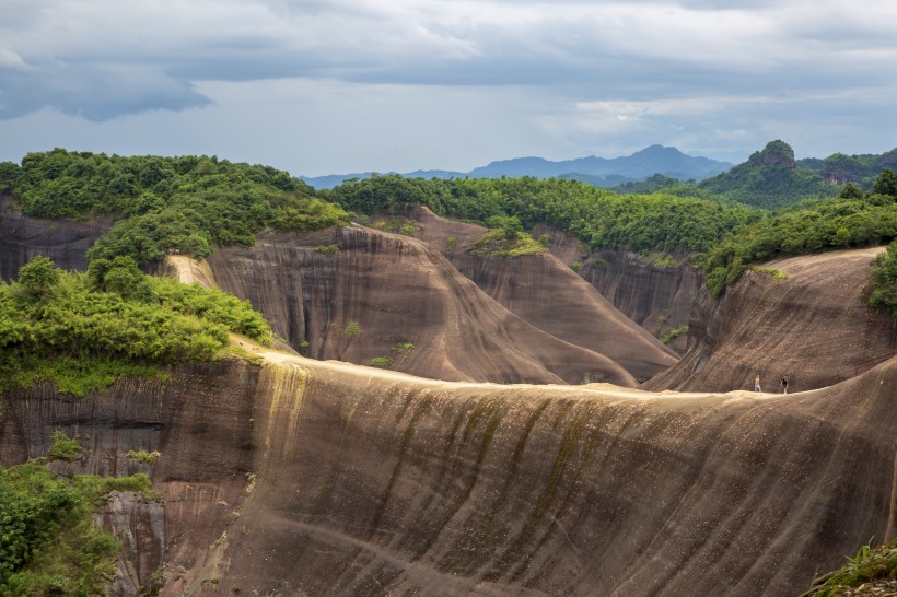 湖南高椅嶺丹霞地貌自然風景圖片