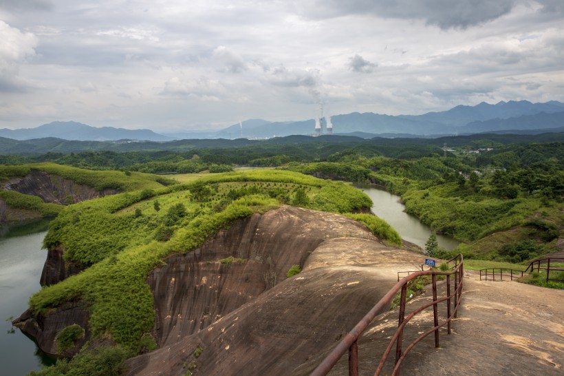 湖南高椅嶺丹霞地貌自然風景圖片