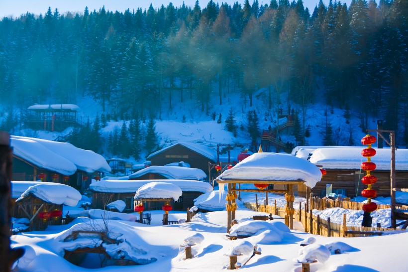 黑龍江雪鄉自然風景圖片