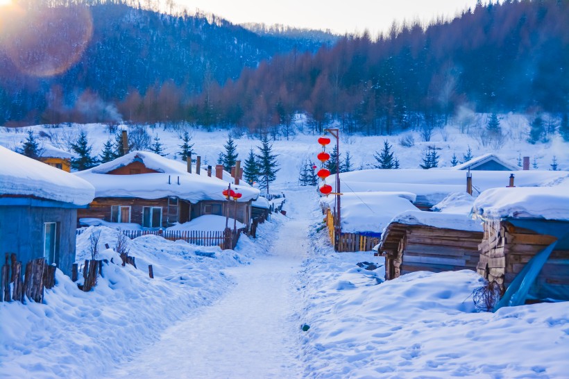 黑龍江雪鄉自然風景圖片