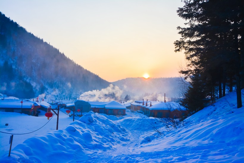 黑龍江雪鄉自然風景圖片