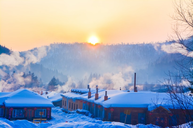 黑龍江雪鄉自然風景圖片