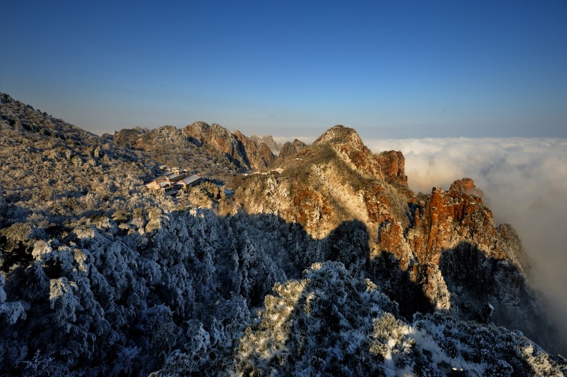 唯美安徽黃山自然風景圖片