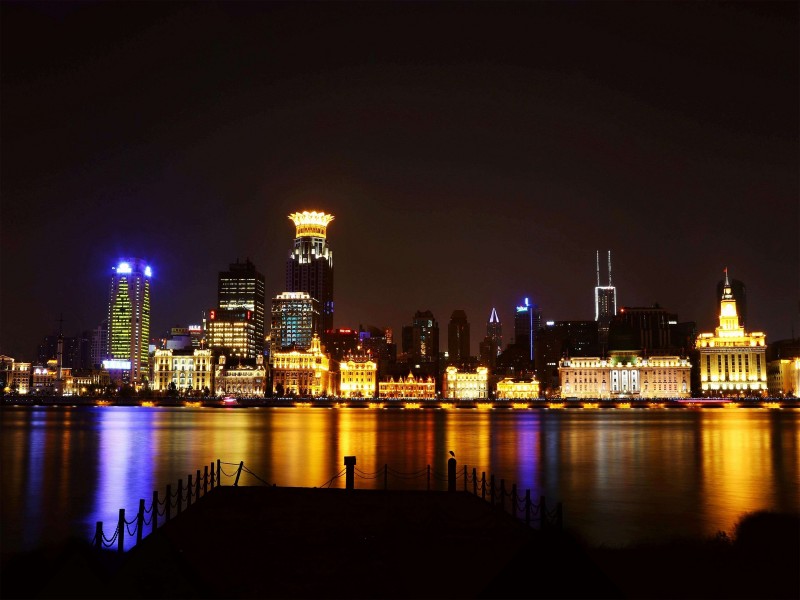 上海外灘城市風景圖片