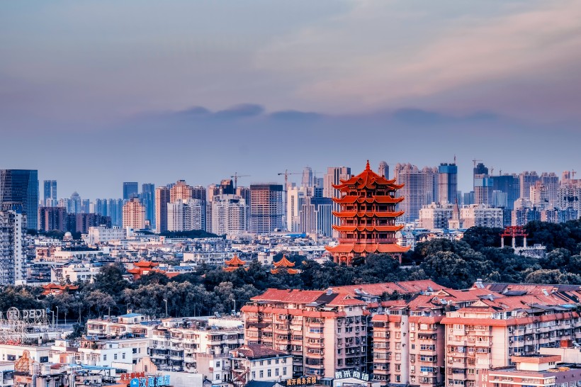 湖北武漢建築風景圖片