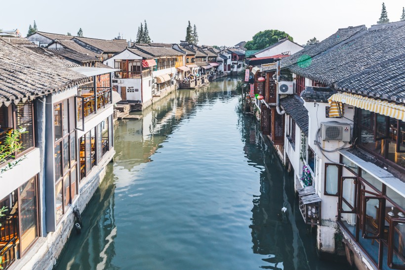 上海朱家角河道風景圖片