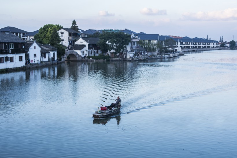 上海朱家角河道風景圖片