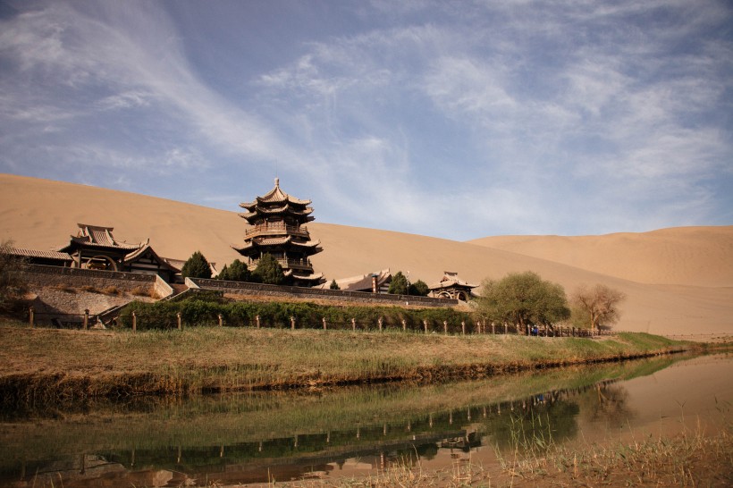甘肅敦煌戈壁大漠風景圖片