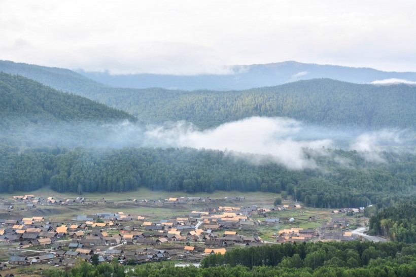 新疆禾木風景圖片