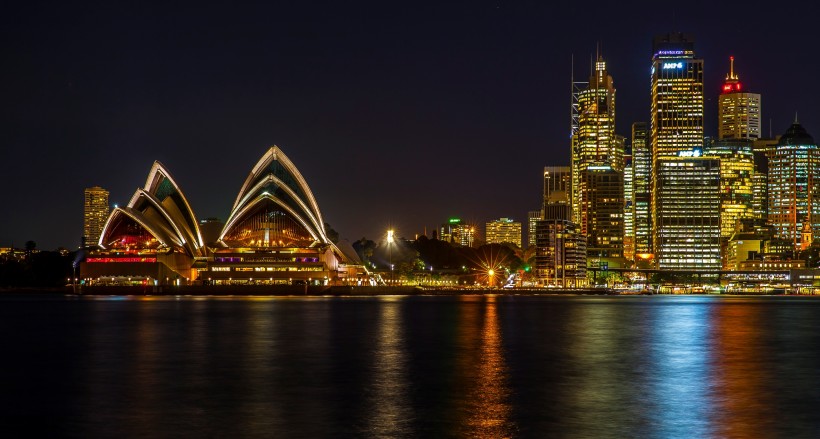 澳大利亞悉尼夜景風景圖片