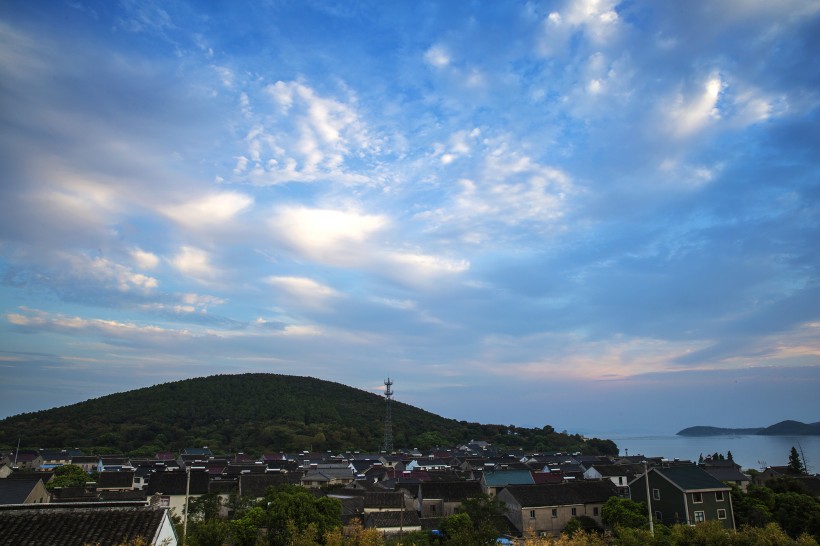 江蘇太湖夕陽風景圖片