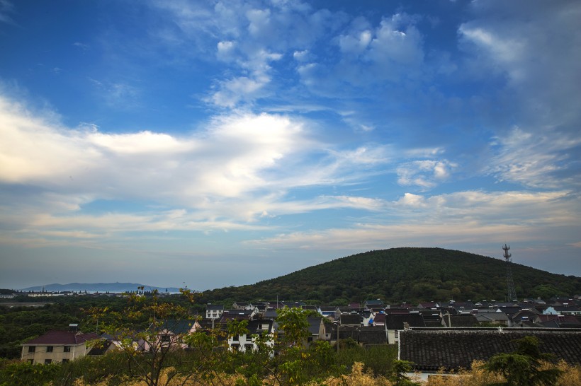 江蘇太湖夕陽風景圖片