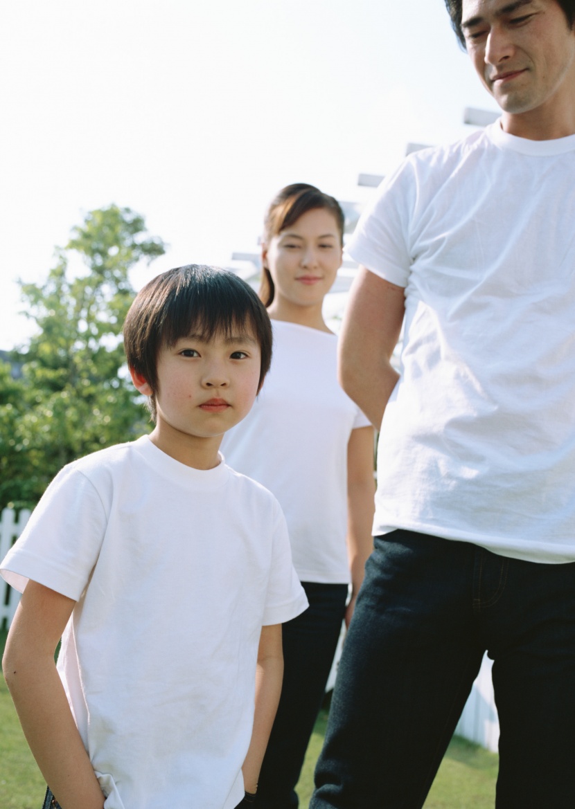 幸福家庭生活和微笑圖片