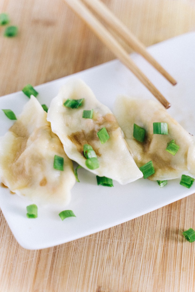 香脆的煎餃圖片