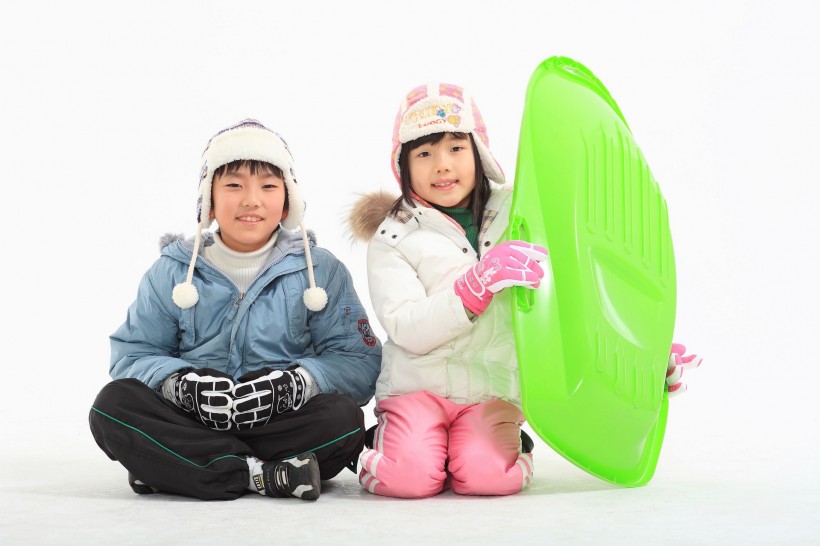 兒童冬季休閑圖片