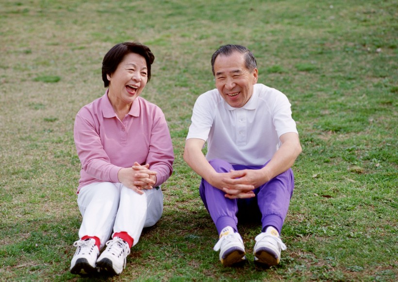 幸福老夫妻圖片