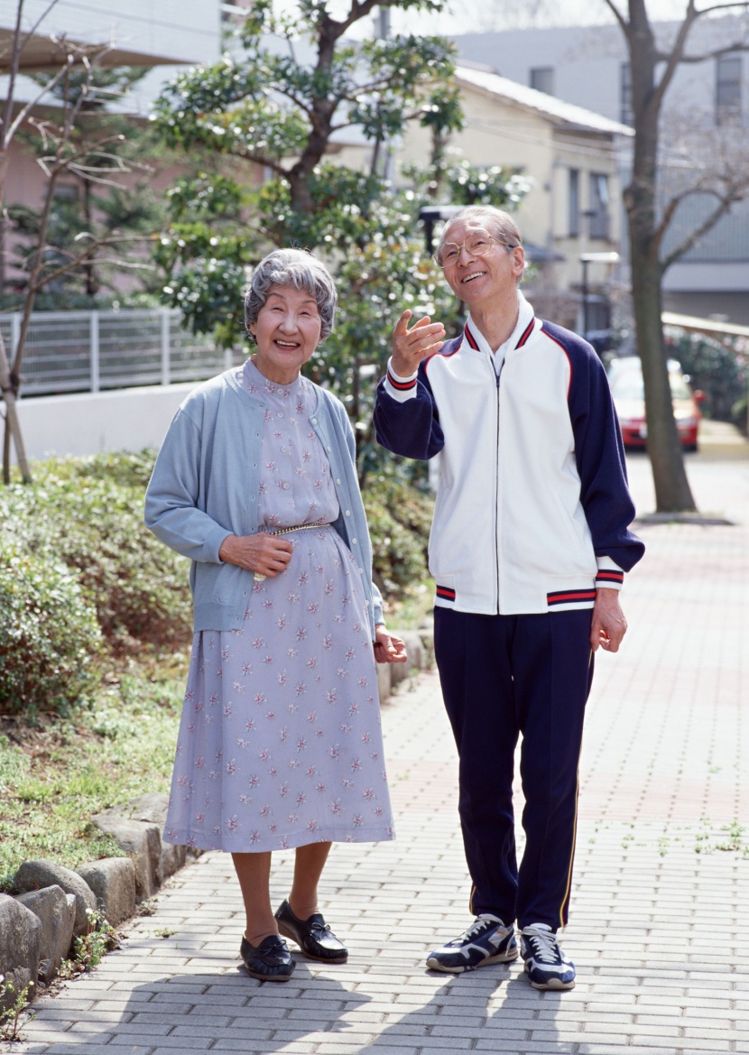 幸福老夫妻圖片